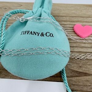 RARE LONGER LENGTH Tiffany & Co Oval Link Chain Necklace 32 inches